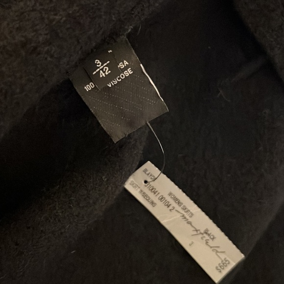 Unique Wrap Miniskirt Women Size 6/Medium NEW TAGS MSRP $665 Black Embellishment - Picture 2 of 4